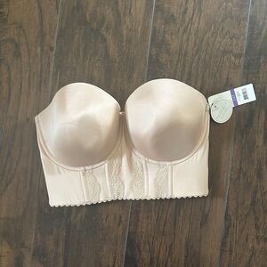 Parfait Lingerie 34G Elissa Strapless Contour Women's Longline Bra Beige Nude